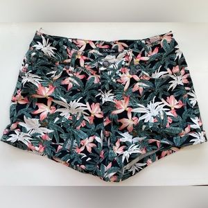 Tropical print shorts